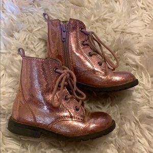Pink Glitter Boots